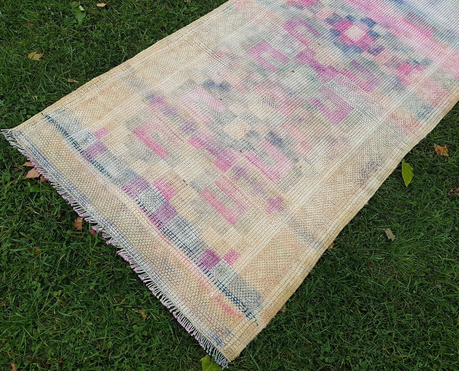 Vintage Oushak Runner 3' x 16'2''