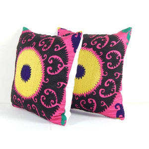 Suzani Pillow Cover Set of 2 | 16'' x 16''