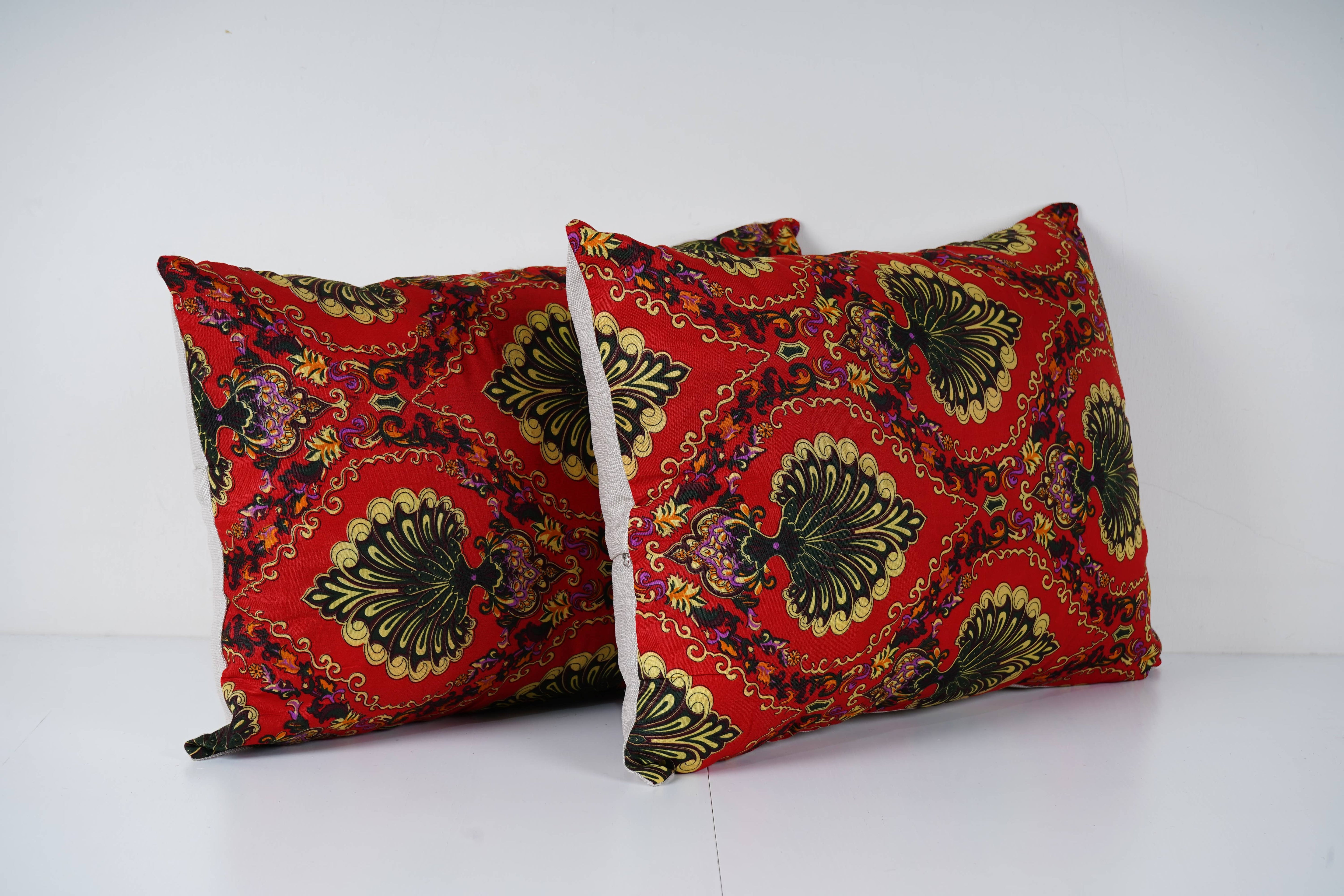 Uzbek Roller Printed Pillow Cover Set of 2 | 16'' x 22''
