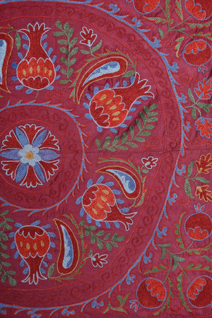 Silk Suzani Wall Hanging & Bedspread | 3'1'' x 6'2''