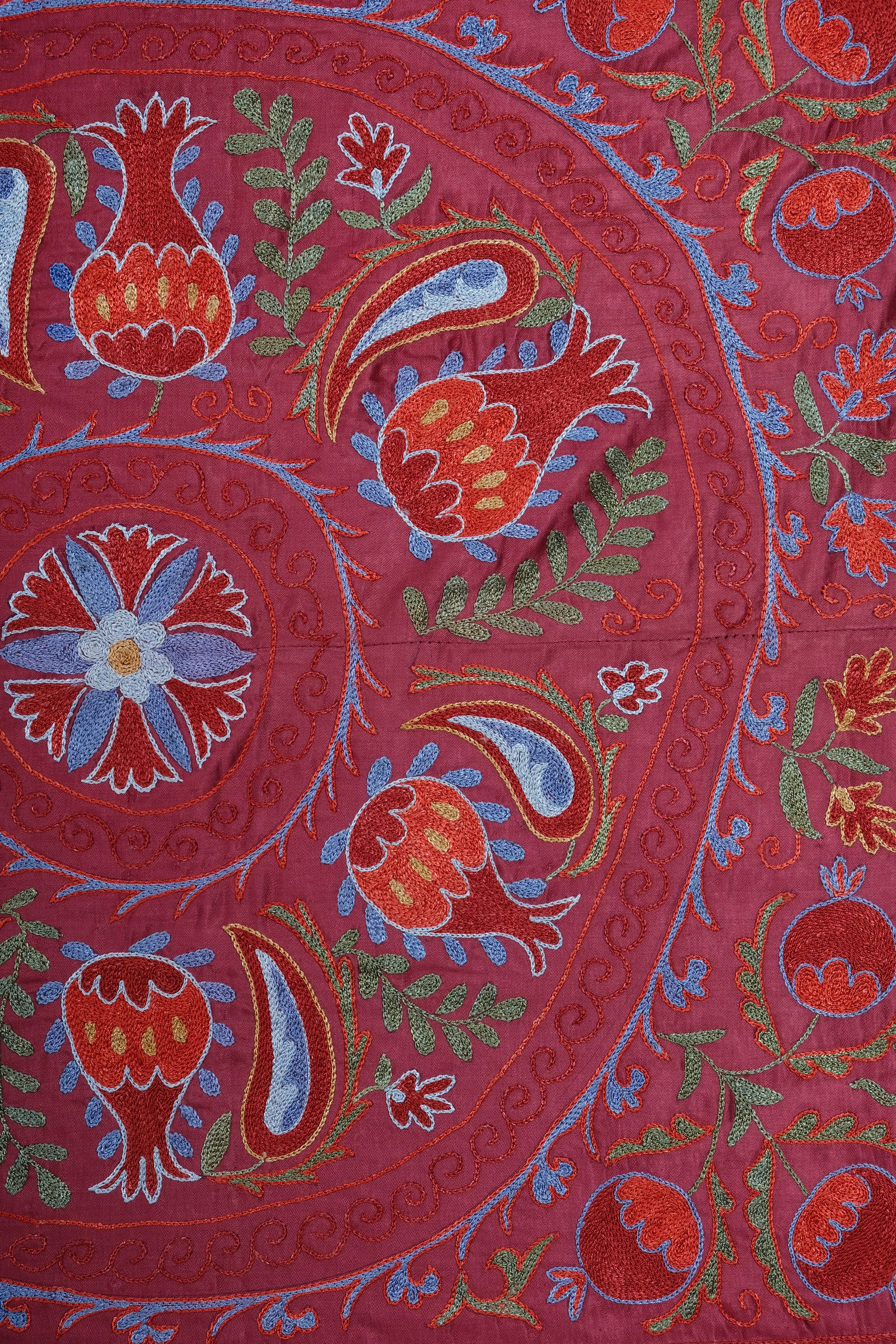 Silk Suzani Wall Hanging & Bedspread | 3'1'' x 6'2''