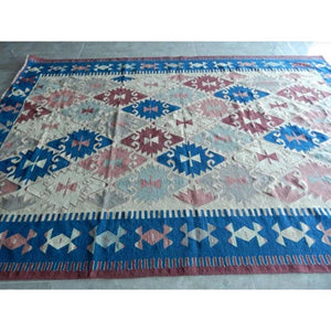 Vintage Turkish Kilim Rug 6'7'' x 9'8''