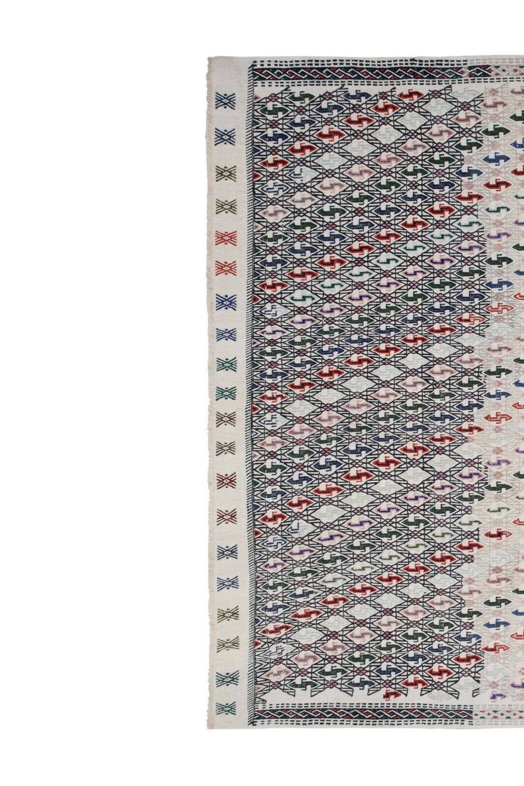 Hand-Embroidered Vintage Textile 5'9'' x 7'10''