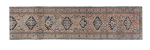 Vintage Turkish Anatolian Runner Rug 3'1'' x 12'4''