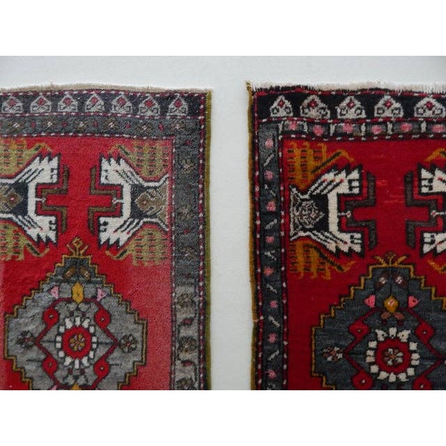 Vintage Turkish Yastik Rugs Set of 2 | 21'' x 41''