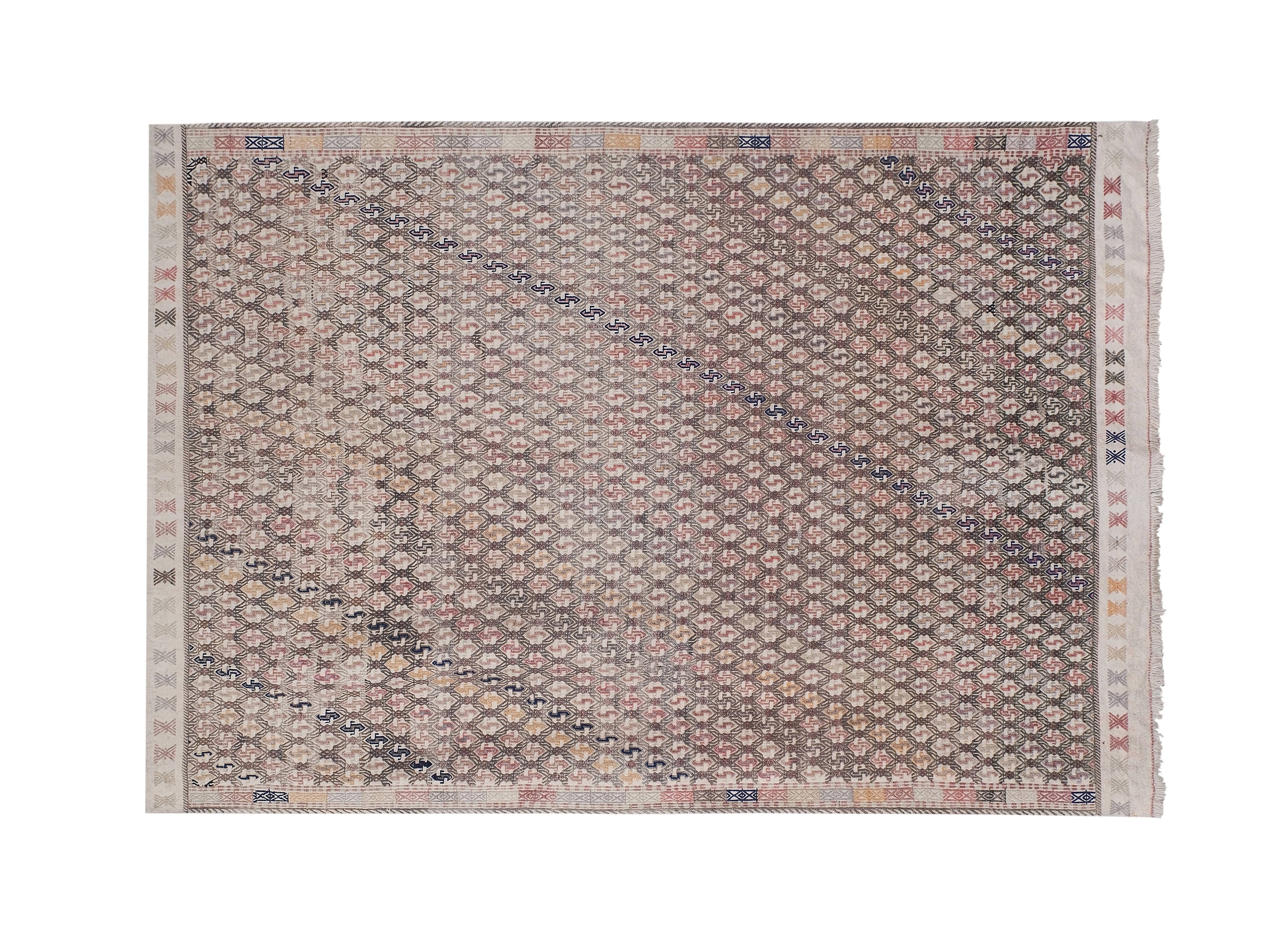 Vintage Turkish Kilim Rug 5'9'' x 8'4''