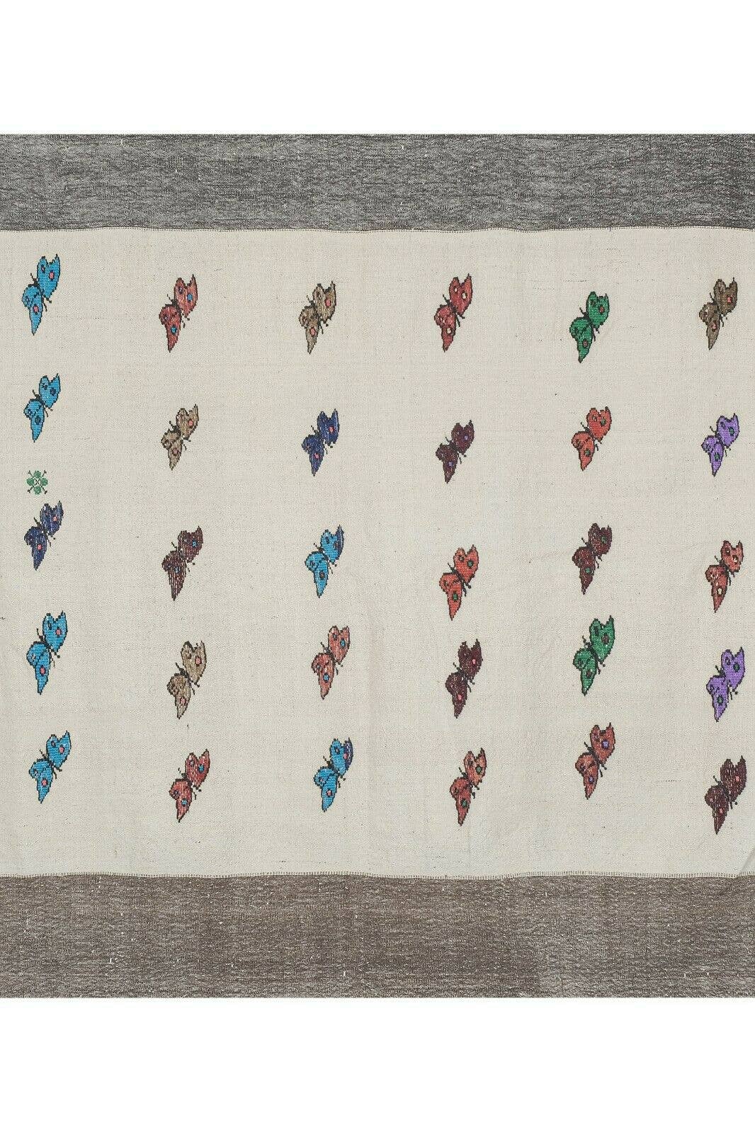 Vintage Turkish Kilim Rug 5'9'' x 8'6''