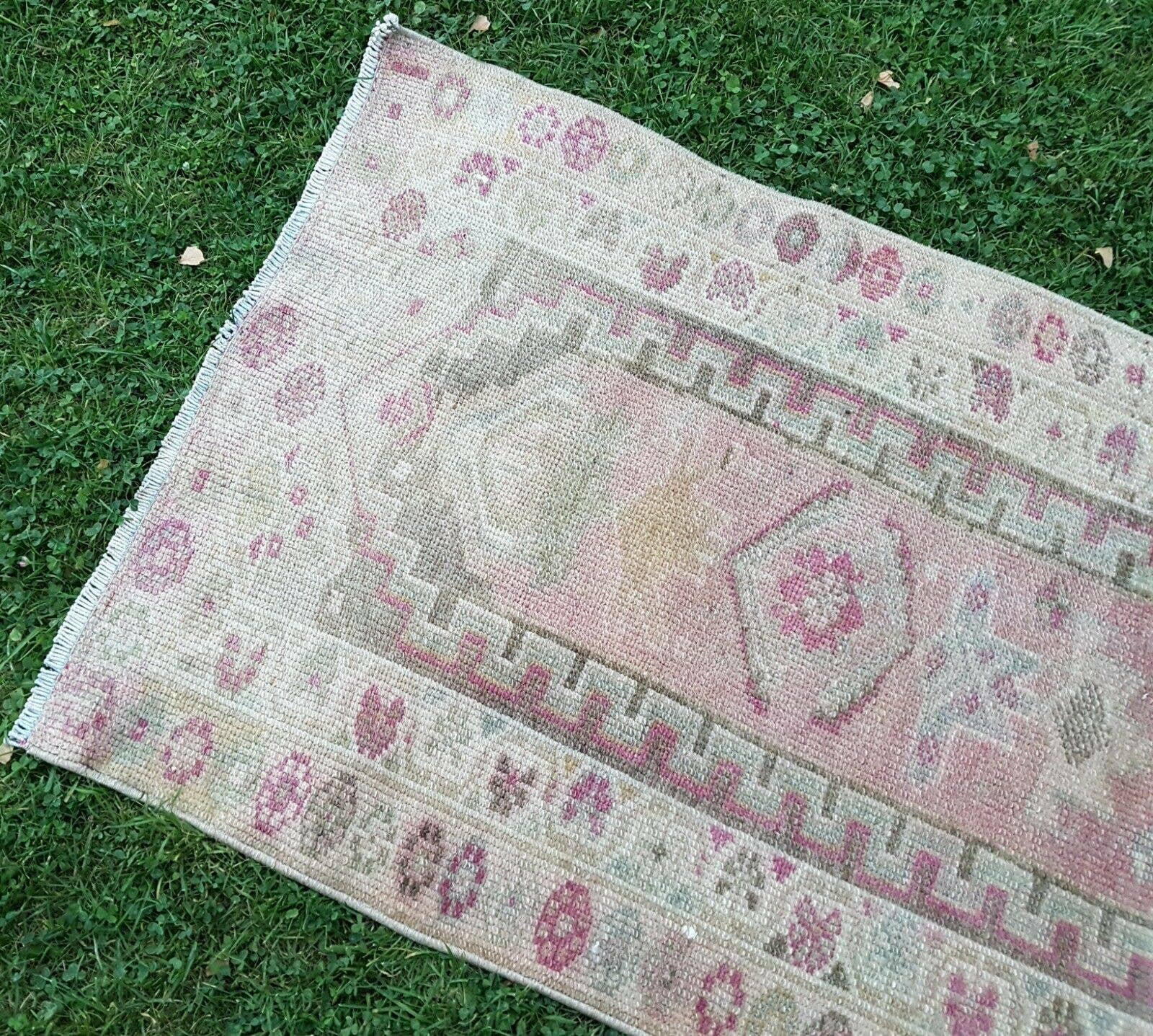 Vintage Kurdish Runner Rug 2'9'' x 13'