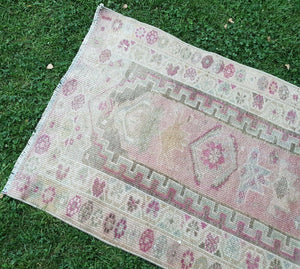 Vintage Kurdish Runner Rug 2'9'' x 13'