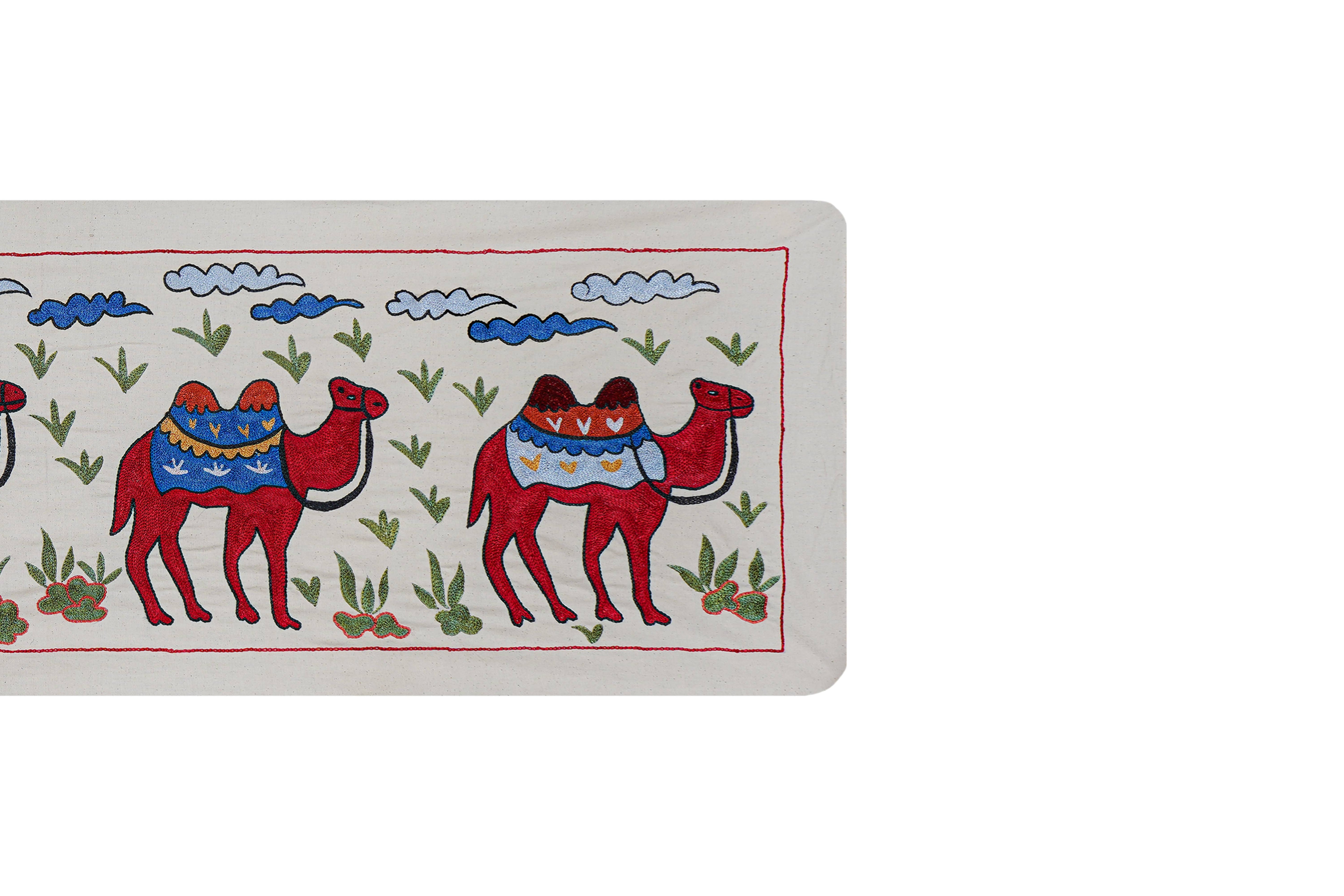 Suzani Wall Hanging & Tablecloth | 19'' x 57''