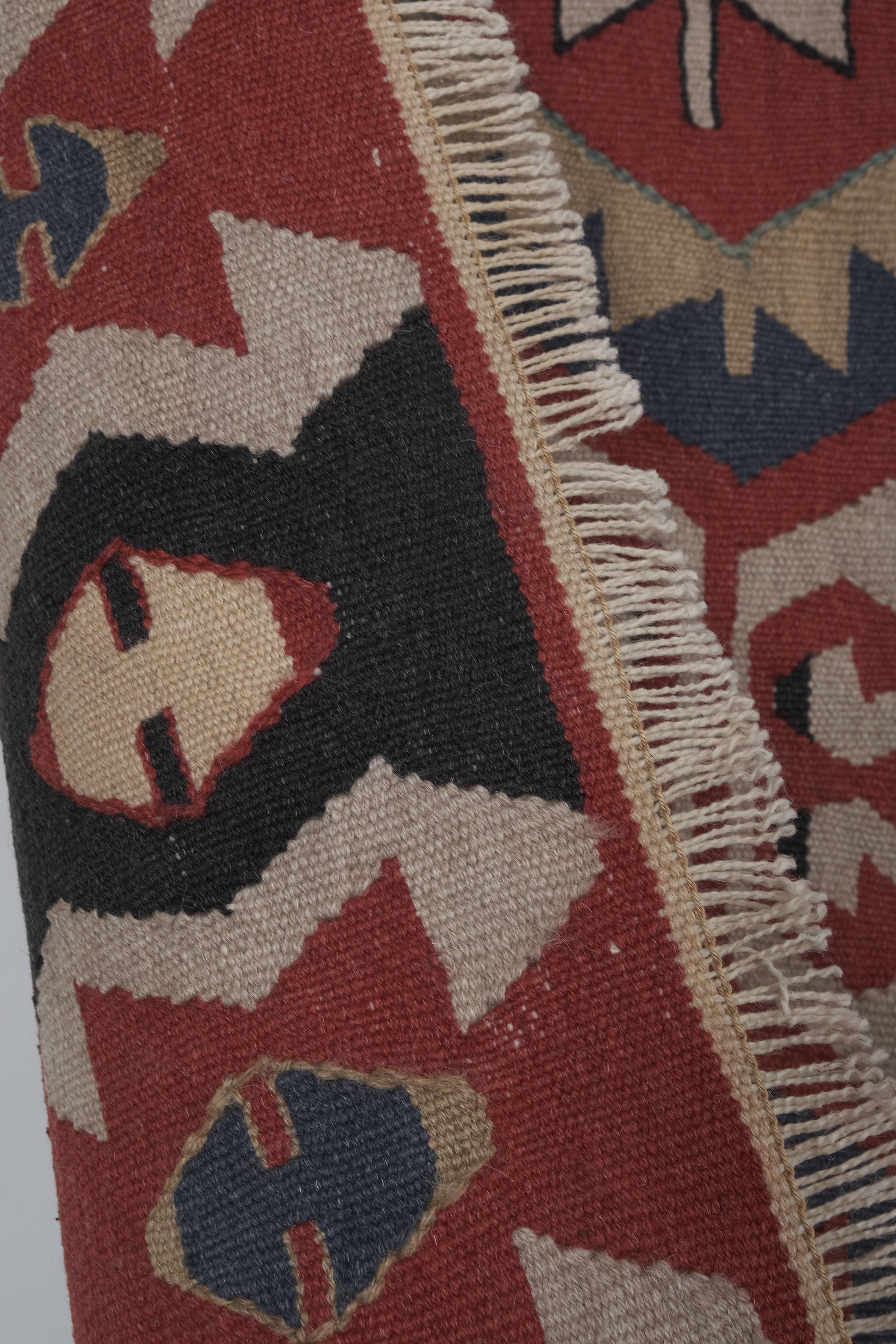 Vintage Turkish Kilim Rug 3'10'' x 5'7''