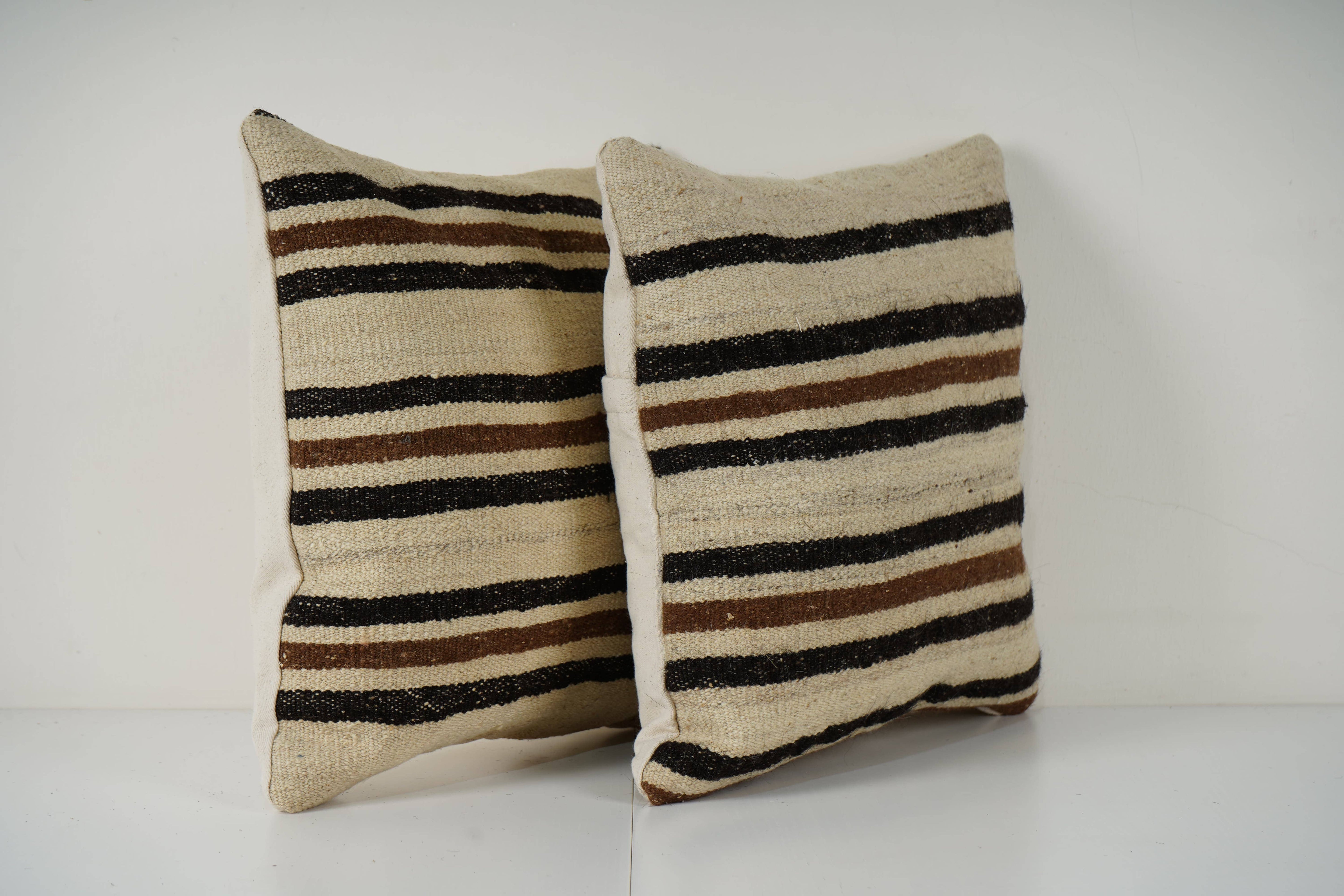 Kilim Pillow Cover Set of 2 | 16'' x 16''