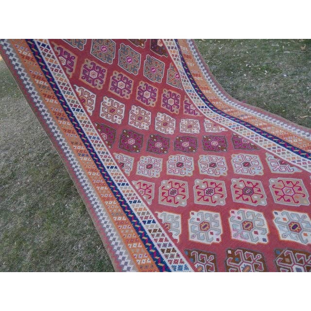 Vintage Turkish Anatolian Kilim Rug 5'1'' x 9'8''