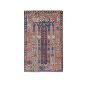 Vintage Turkish Rug 4'1'' x 6'5''