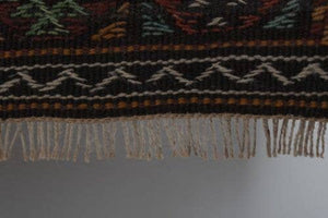 Vintage Turkish Soumac Kilim Rug 3'6'' x 6'1''