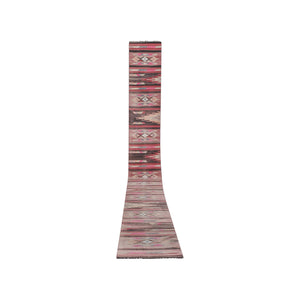 Vintage Turkish Kilim Runner 2'6'' x 20'11''