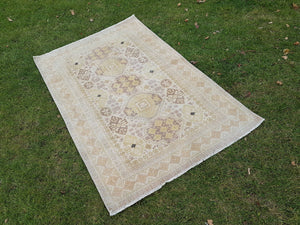 Vintage Oushak Rug 3'7'' x 5'7''