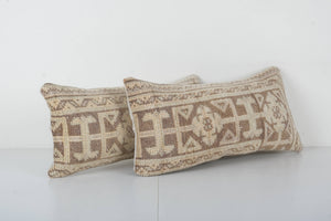 Rug Pillow Cover Set of 2 | 10'' x 22''