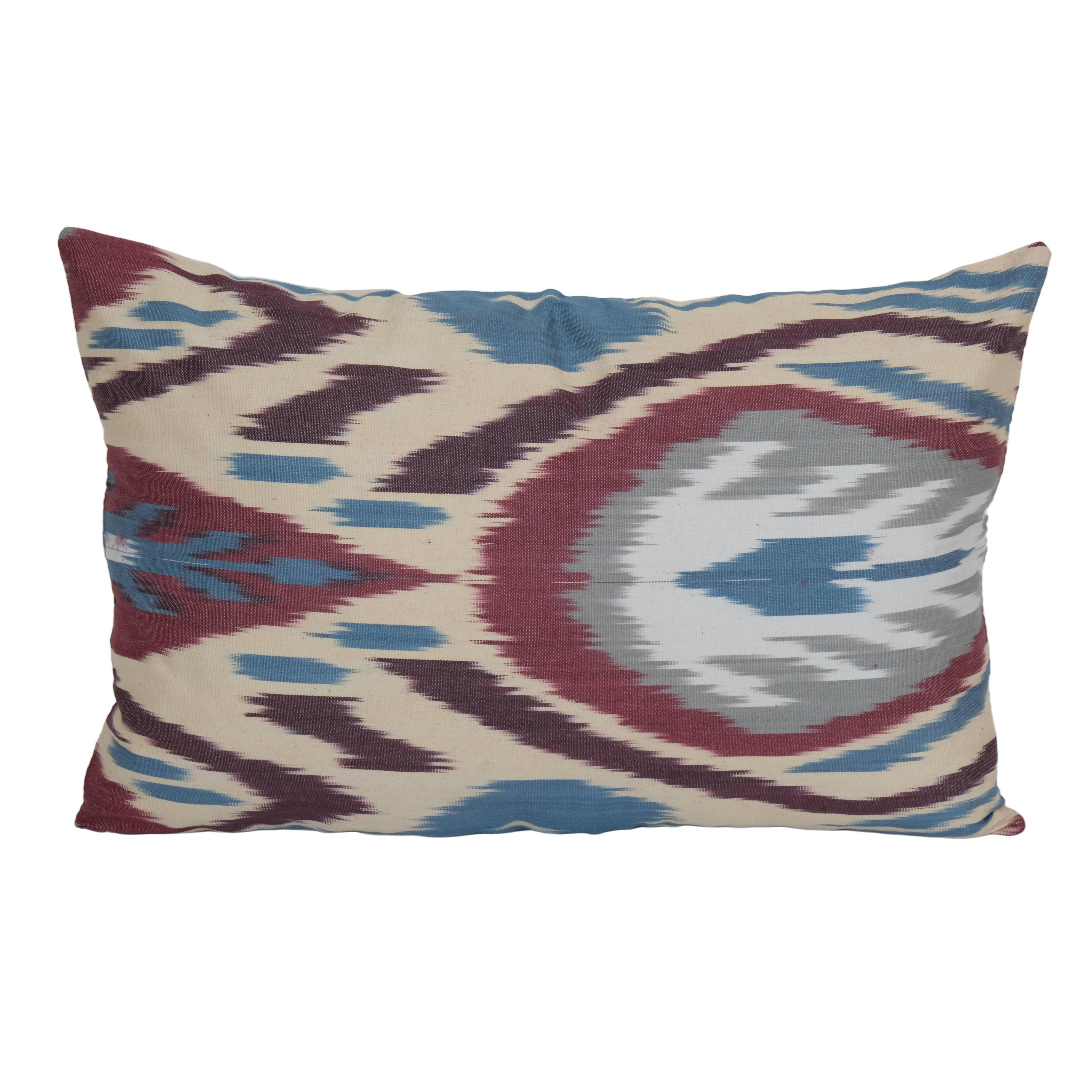 Silk Ikat Velvet Pillow Cover | 12'' x 18''