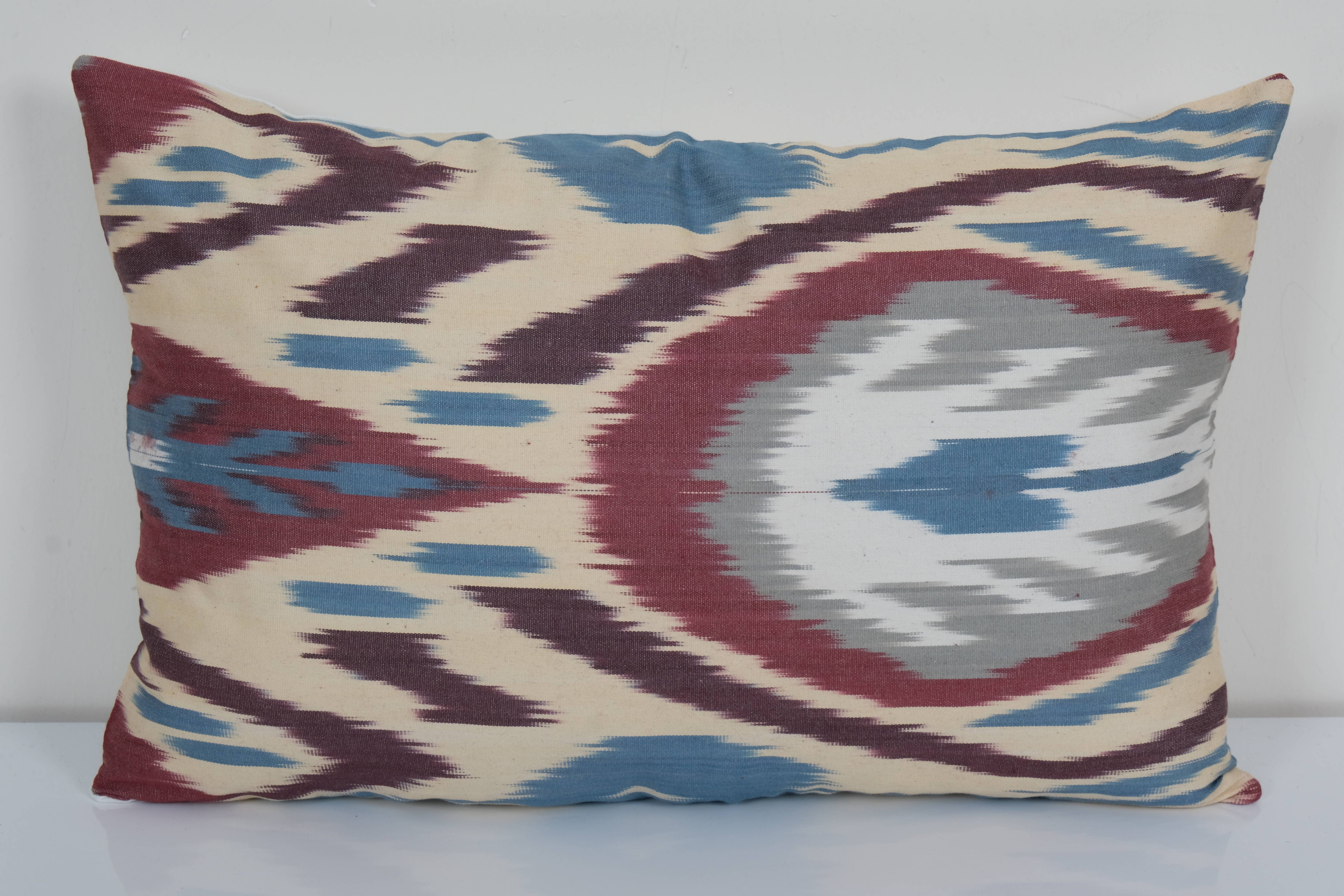 Silk Ikat Velvet Pillow Cover | 12'' x 18''