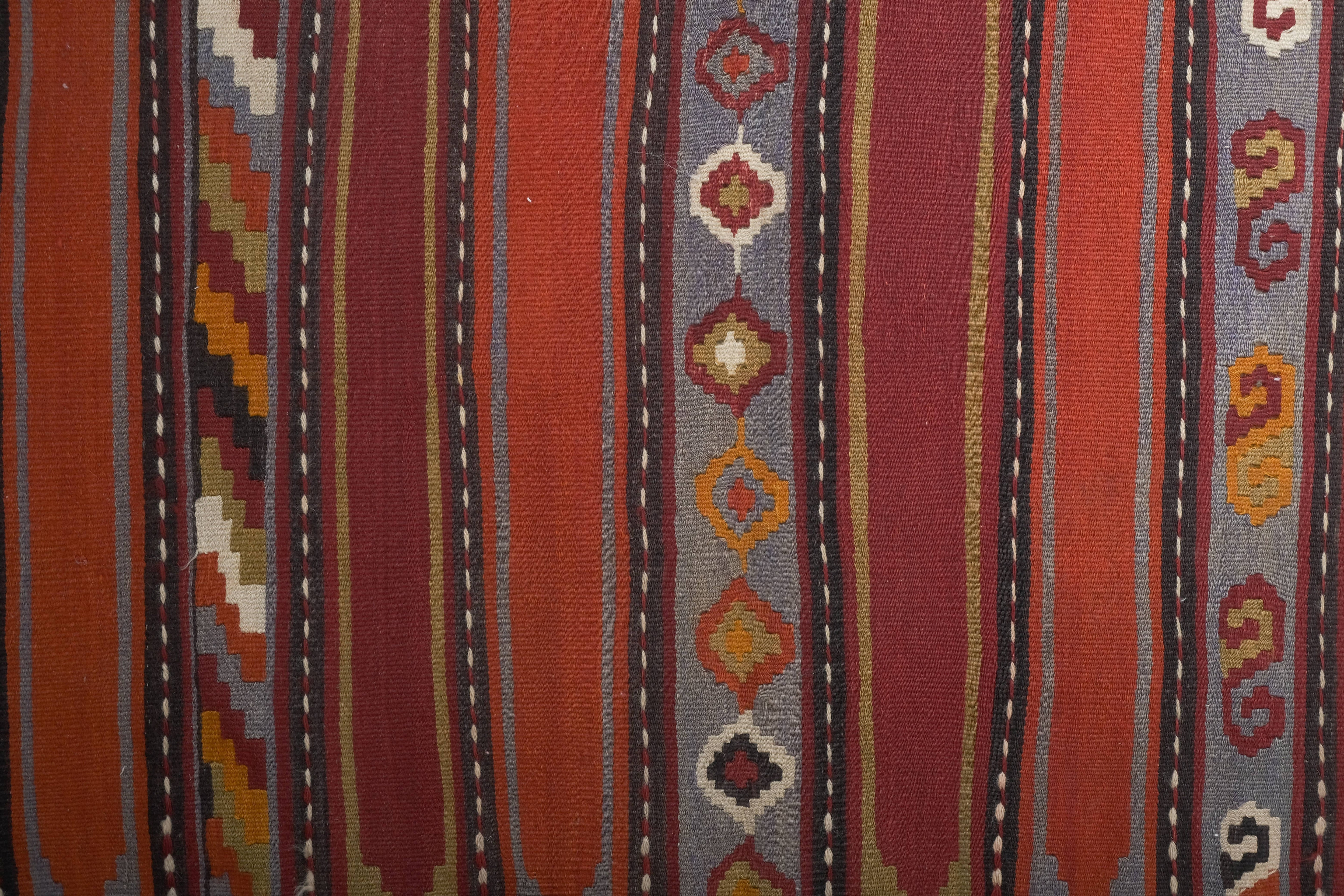 Vintage Turkish Kilim Runner 2'5'' x 22'6''