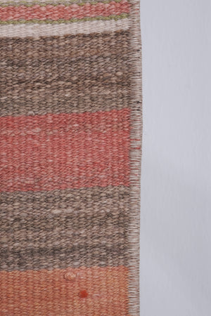 Vintage Turkish Kilim Runner 2'6'' x 11'7''