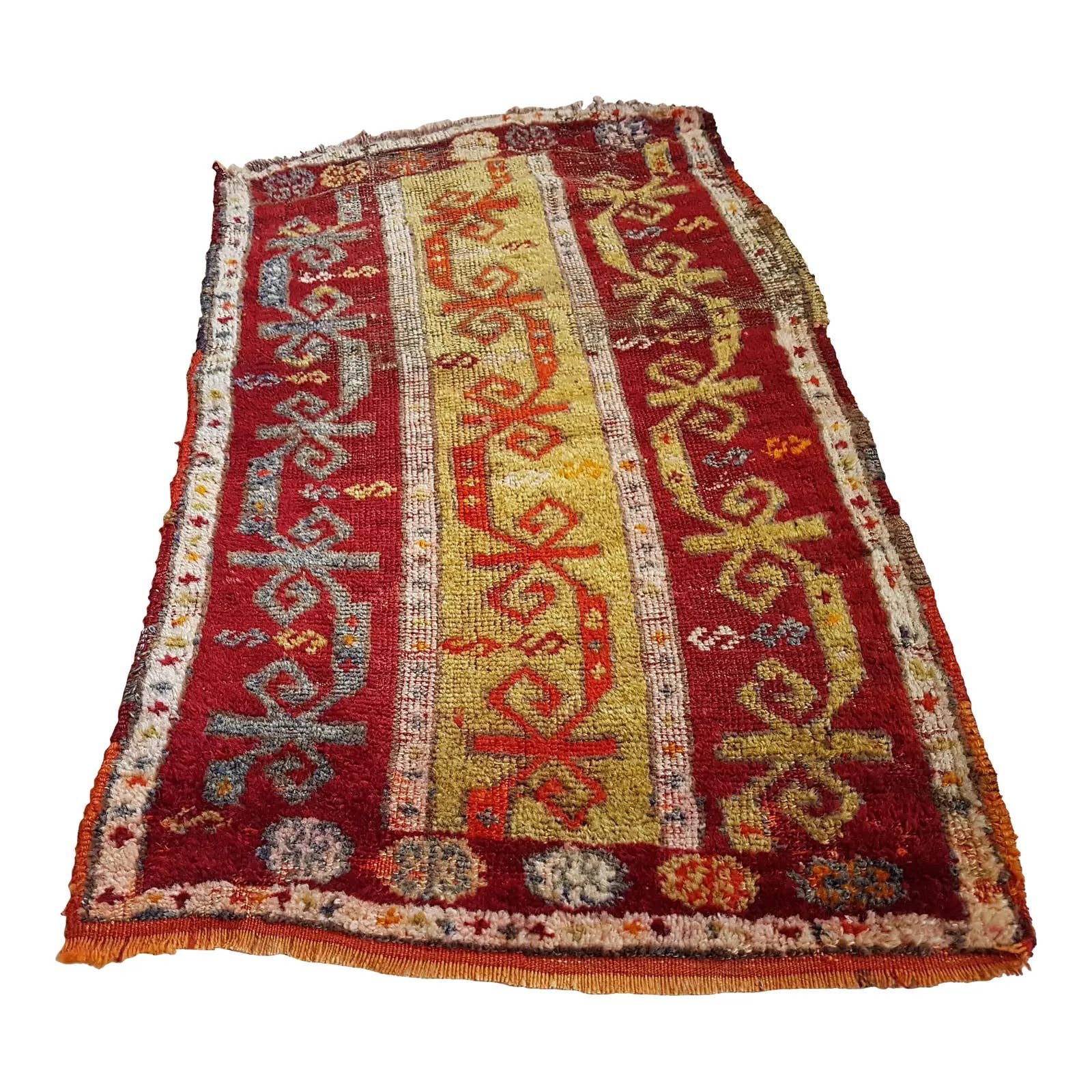 Vintage Oushak Yastik Rug 22'' x 39''