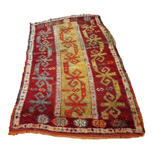 Vintage Oushak Yastik Rug 22'' x 39''