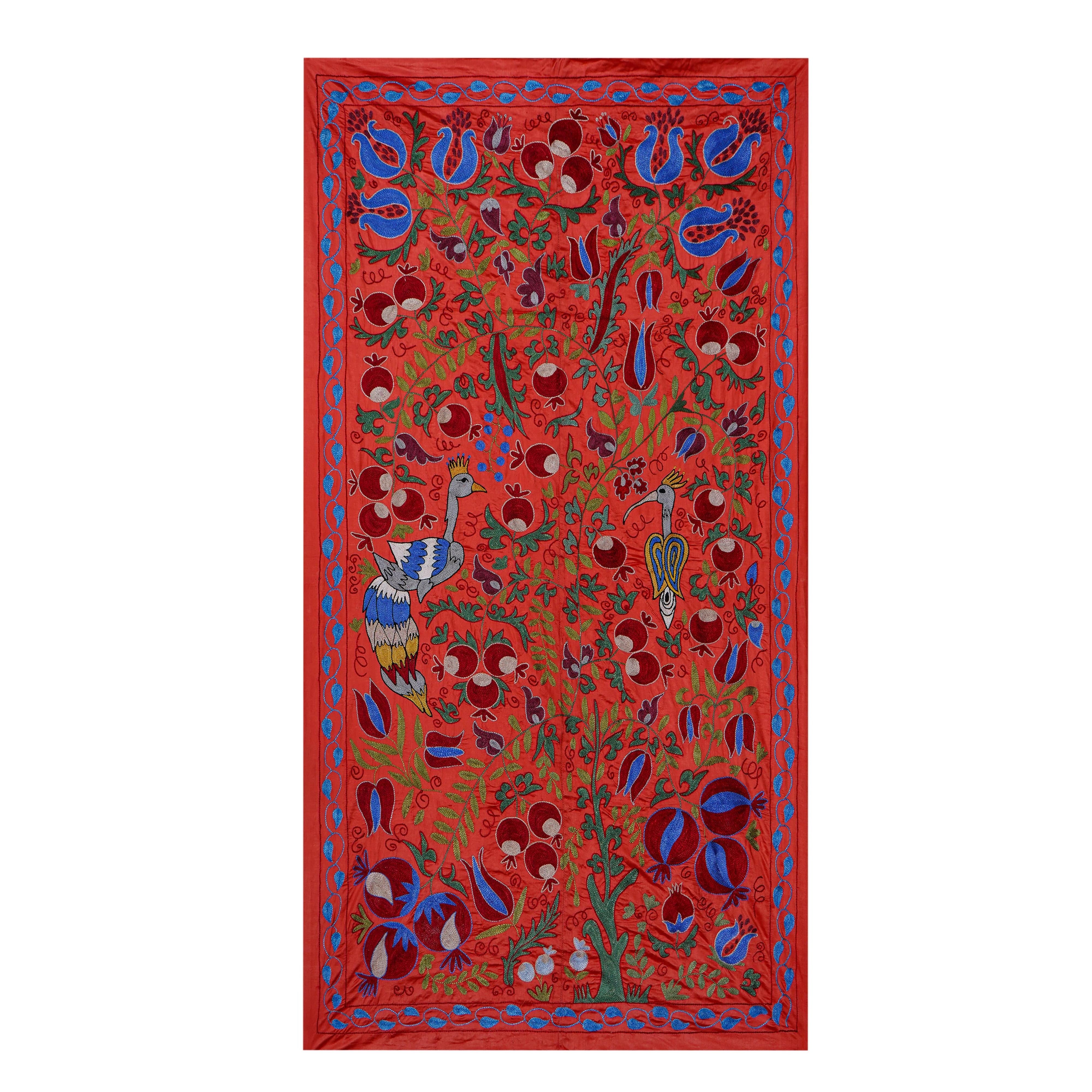 Suzani Wall Hanging & Bedspread 3'4'' x 6'1''