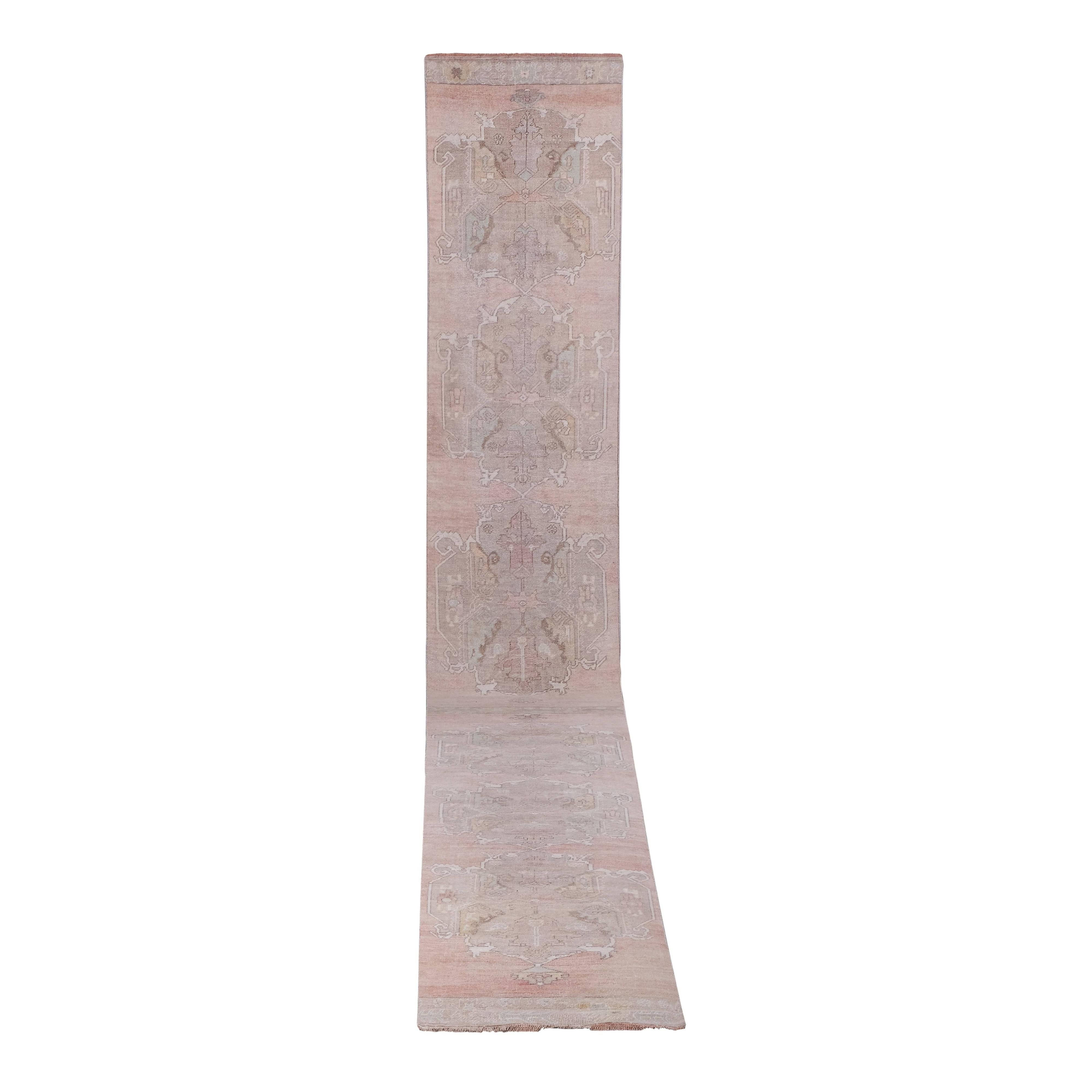Vintage Oushak Runner 3' x 22'1''