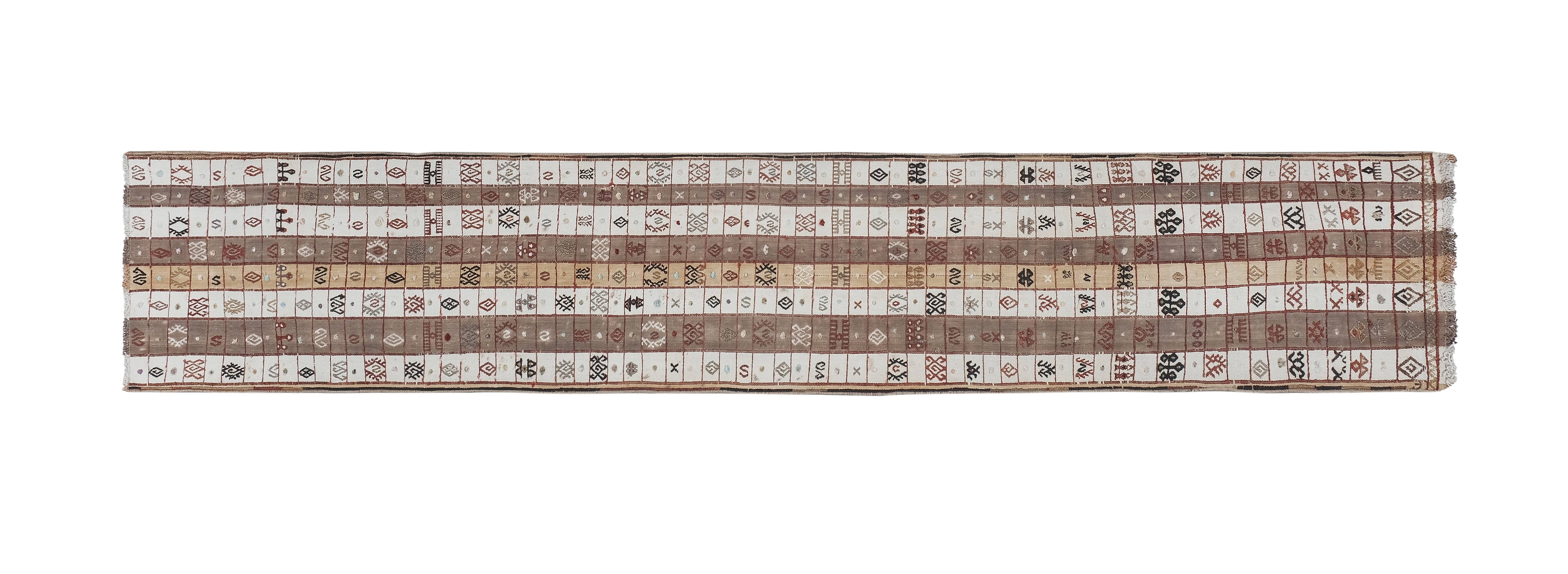 Vintage Turkish Kilim Runner 2' x 11'3''