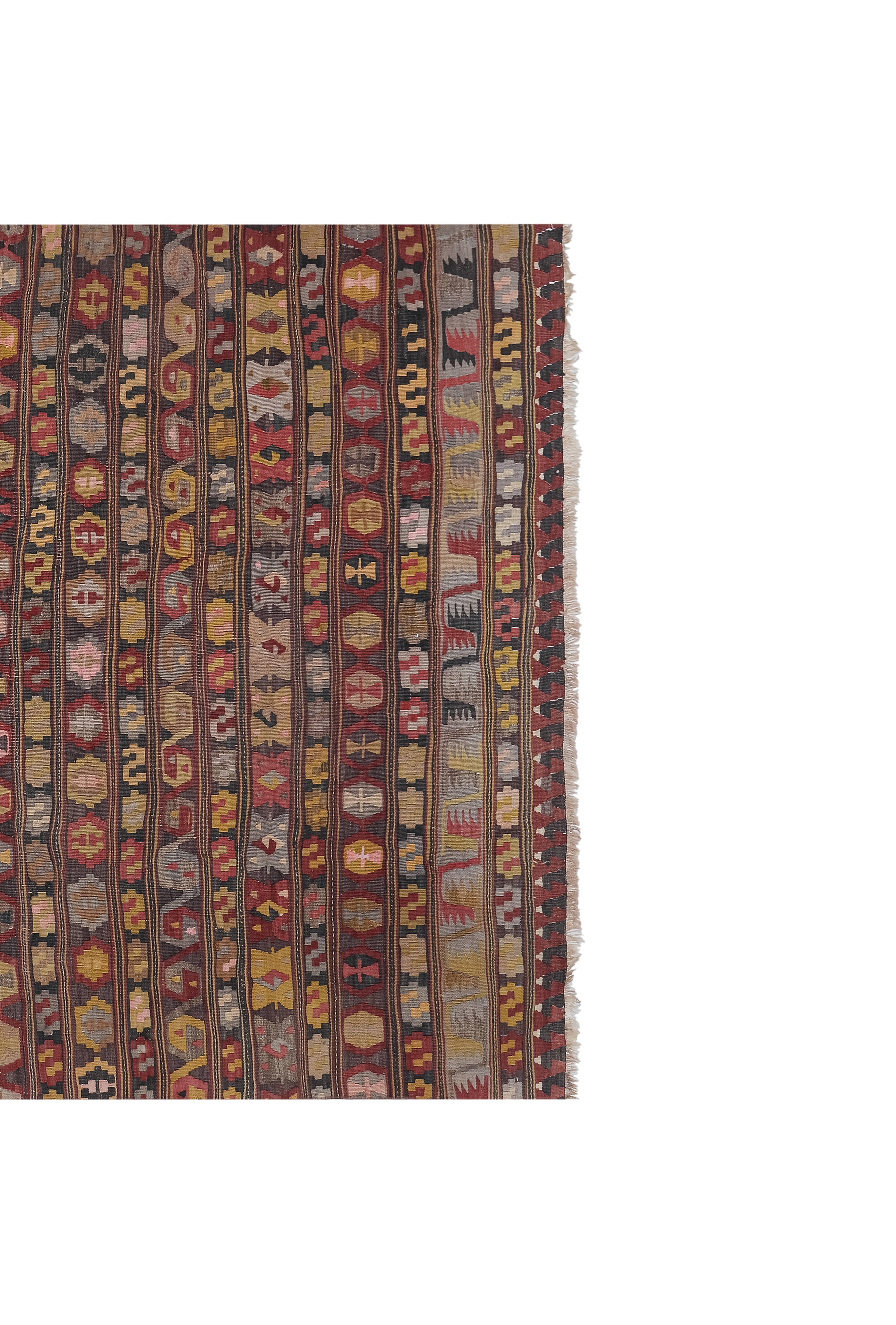 Vintage Turkish Kilim Rug 5'2'' x 7'11''