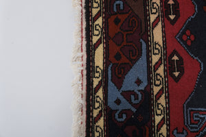 Vintage Caucasian Rug 4'3'' x 5'7''