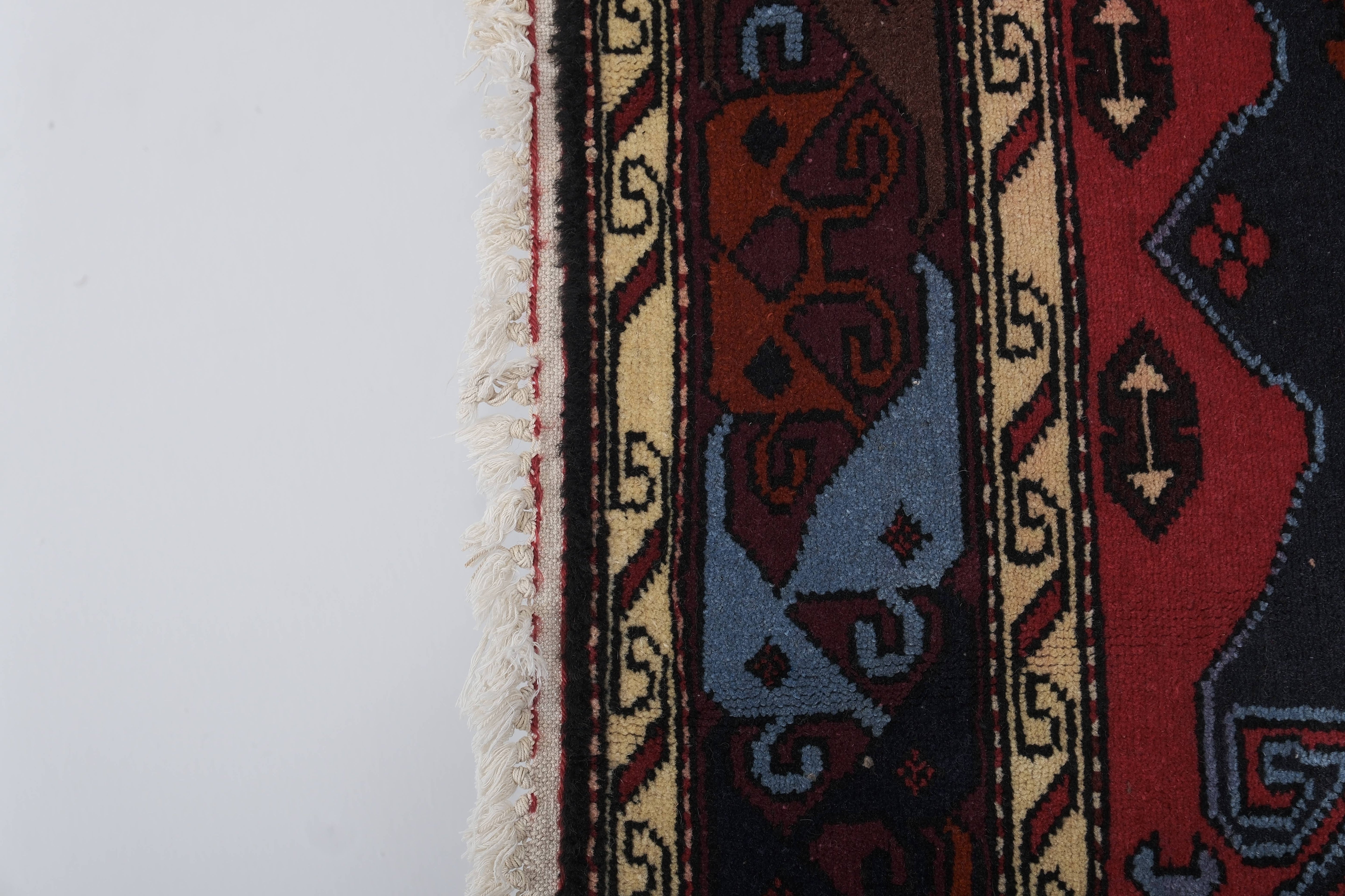 Vintage Caucasian Rug 4'3'' x 5'7''