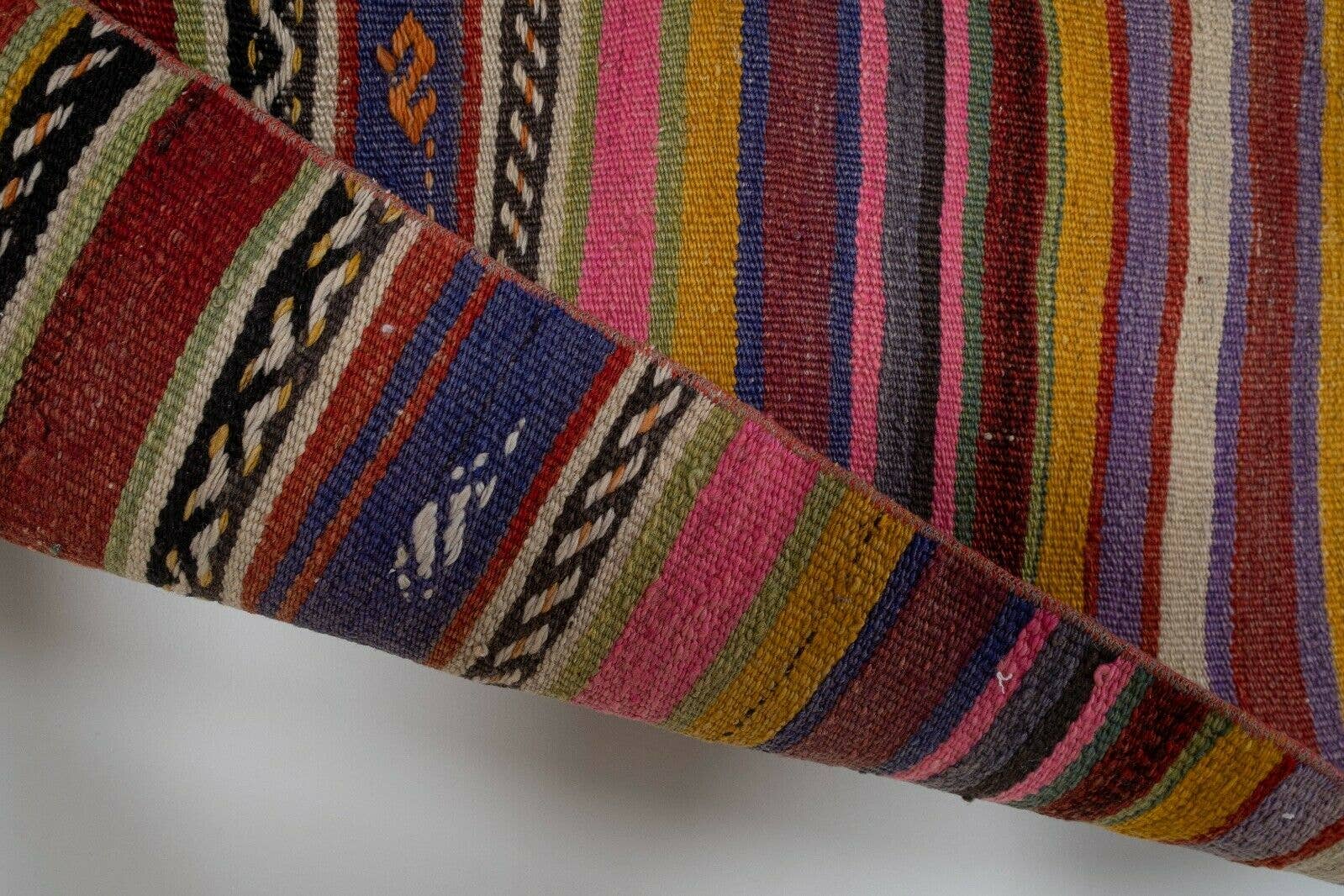 Vintage Turkish Kilim Runner 2'6'' x 11'5''