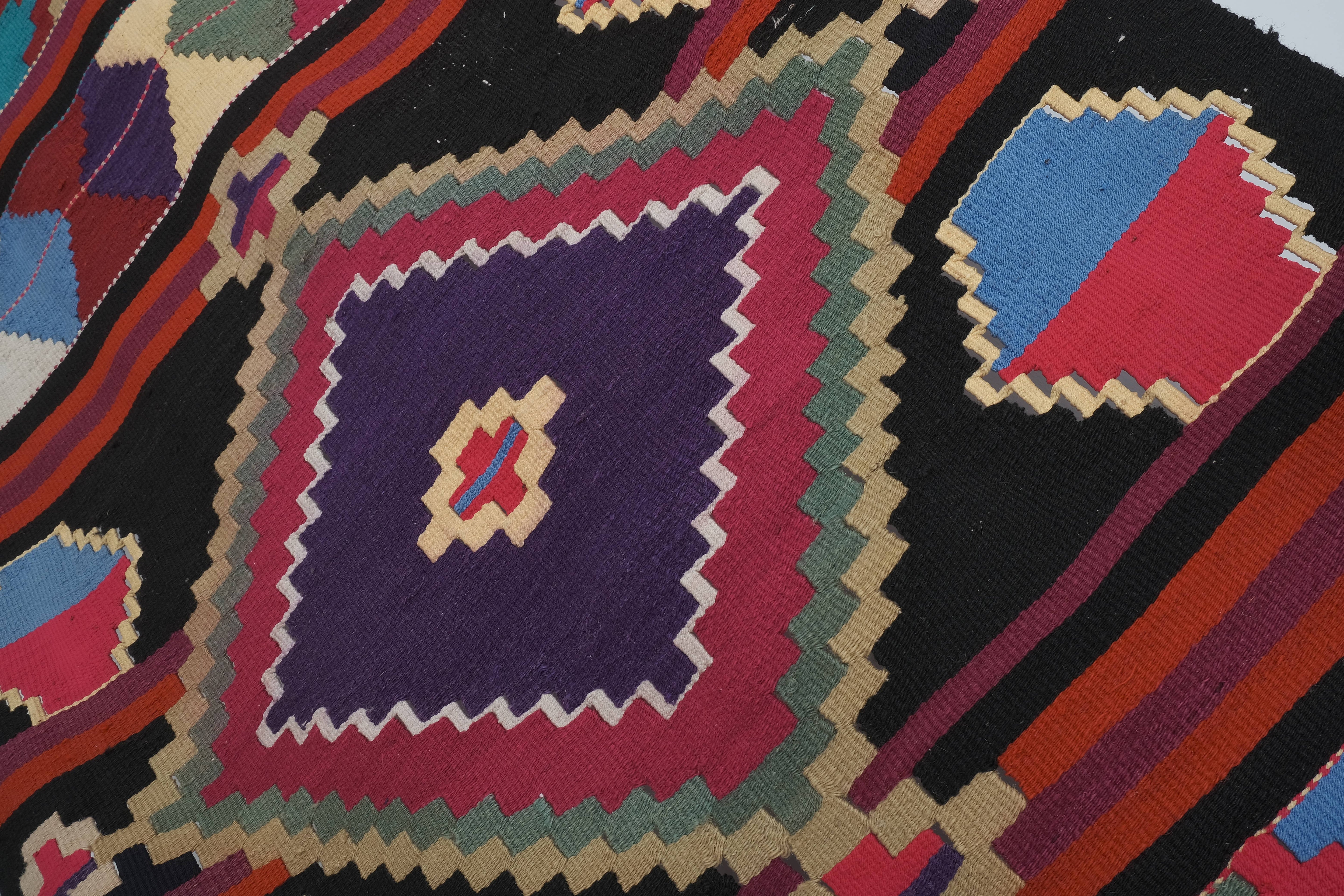 Vintage Turkish Anatolian Kilim Runner 2'9'' x 14'1''