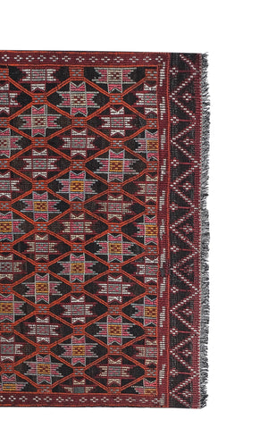 Vintage Turkish Jajim Rug 5'2'' x 8'9''