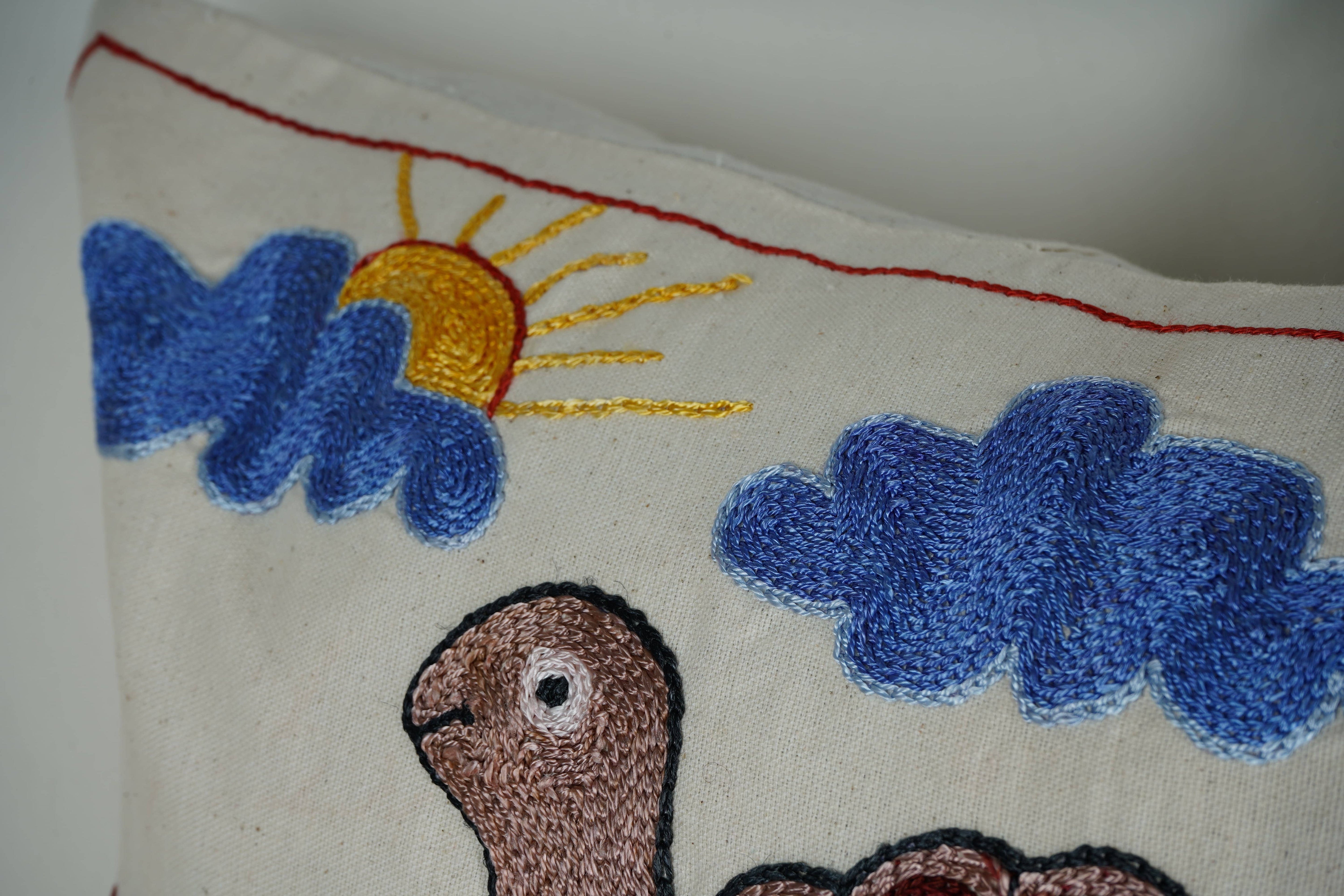 Tortoise Suzani Pillow Cover Set of 2 | 18'' x 18''