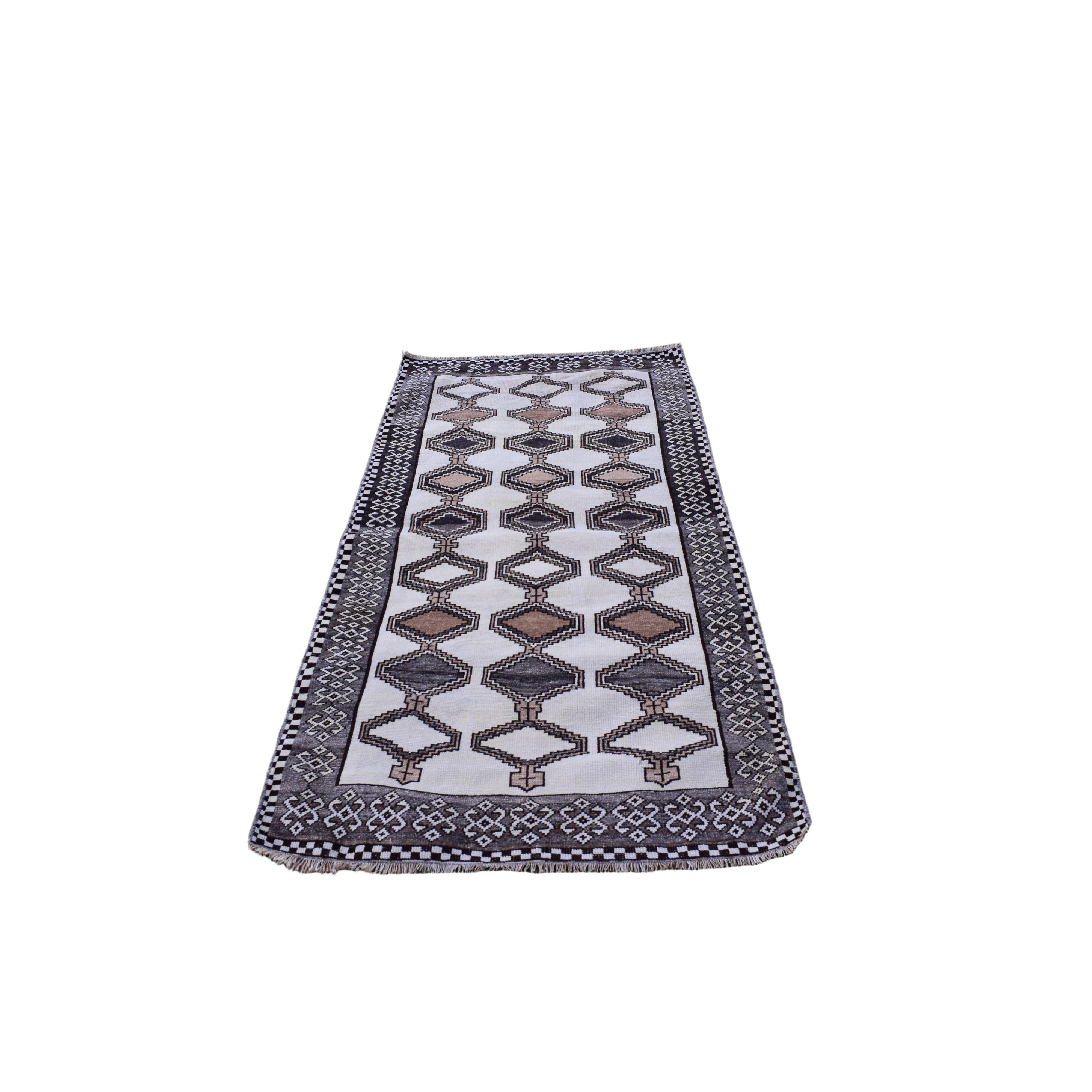 Vintage Turkish Anatolian Oushak Rug 3'4'' x 6'6''
