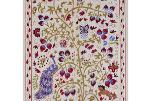 Peacock Suzani Wall Hanging & Bedspread | 3'6'' x 6'
