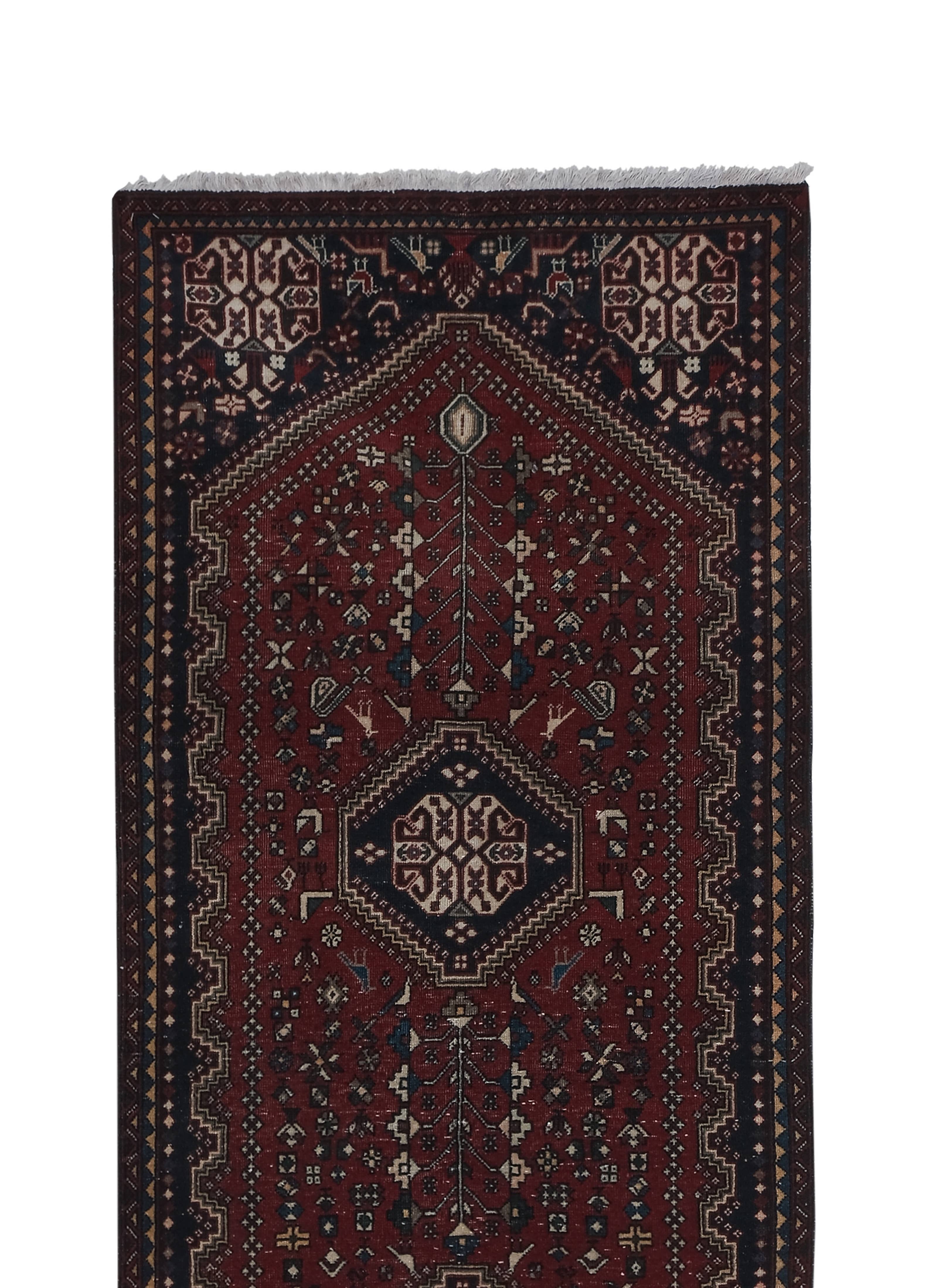 Vintage Turkish Runner Rug 2'7'' x 9'6''