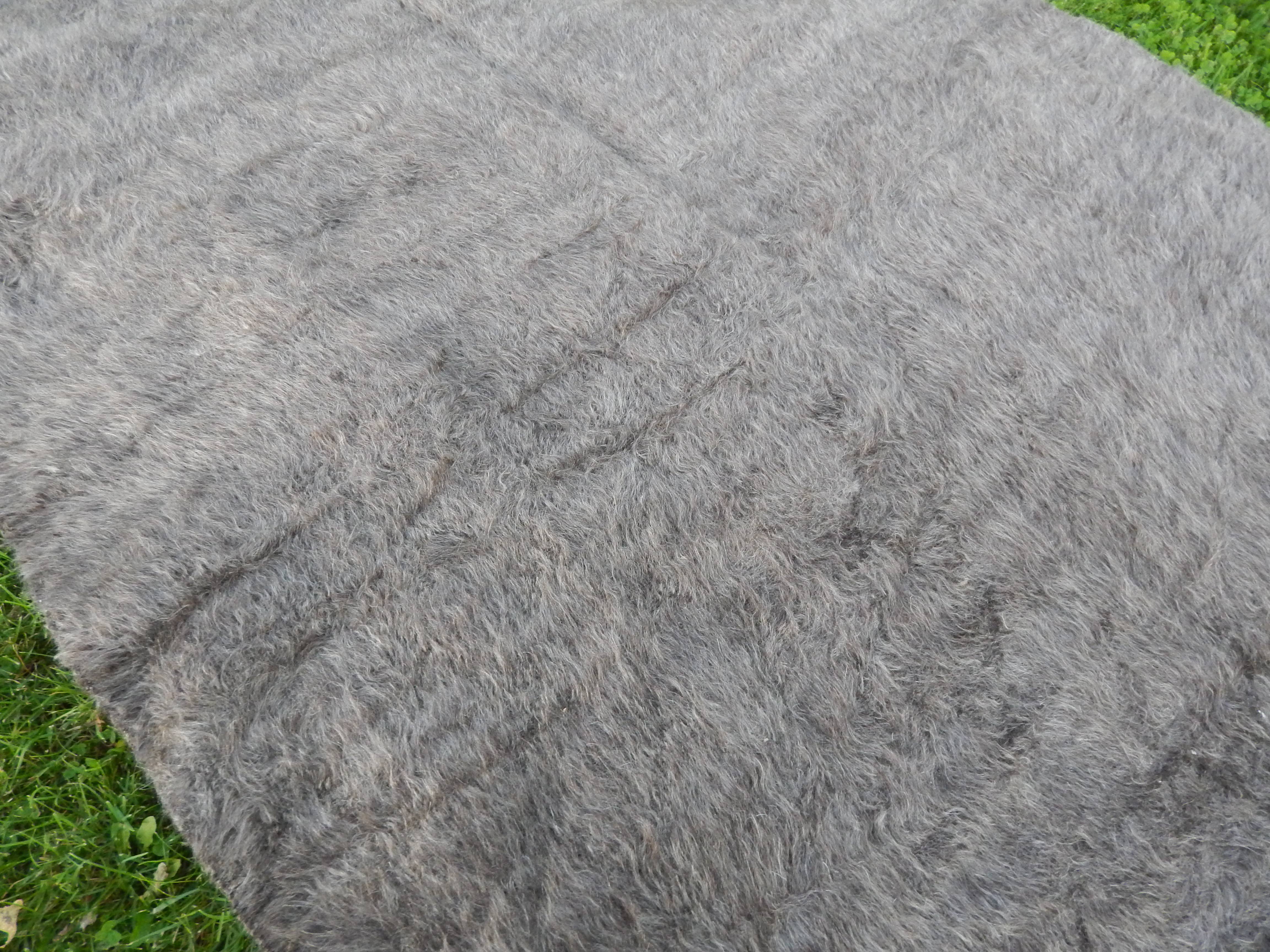 Handwoven Siirt Wool Blanket 4'4'' x 6'7''