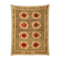 Hand-Embroidered Suzani Wall Hanging & Bedspread 7'5'' x 11'