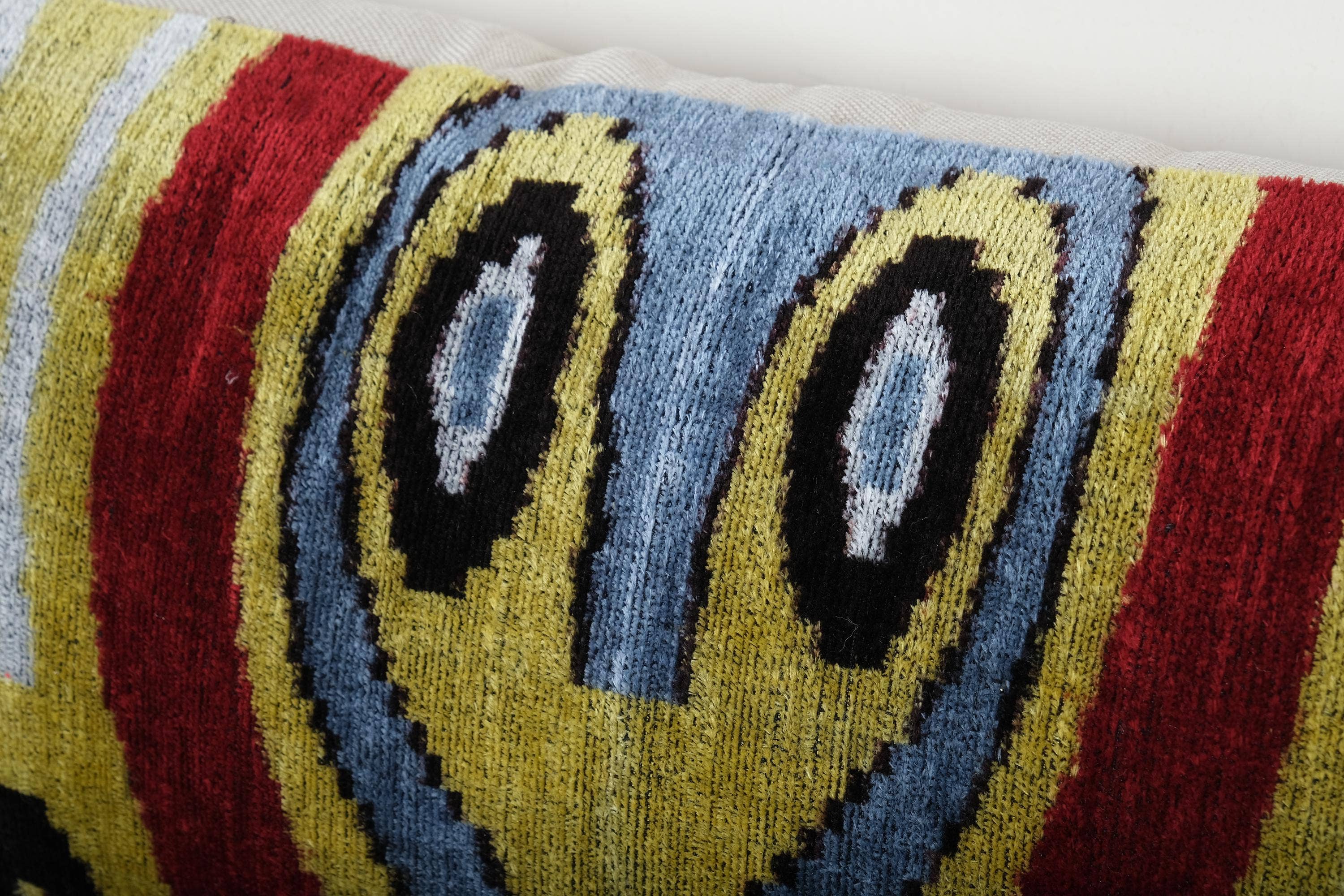 Silk Ikat Velvet Pillow Cover | 14'' x 47''