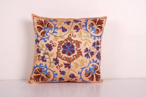 Silk Suzani Pillow Cover | 18'' x 19''