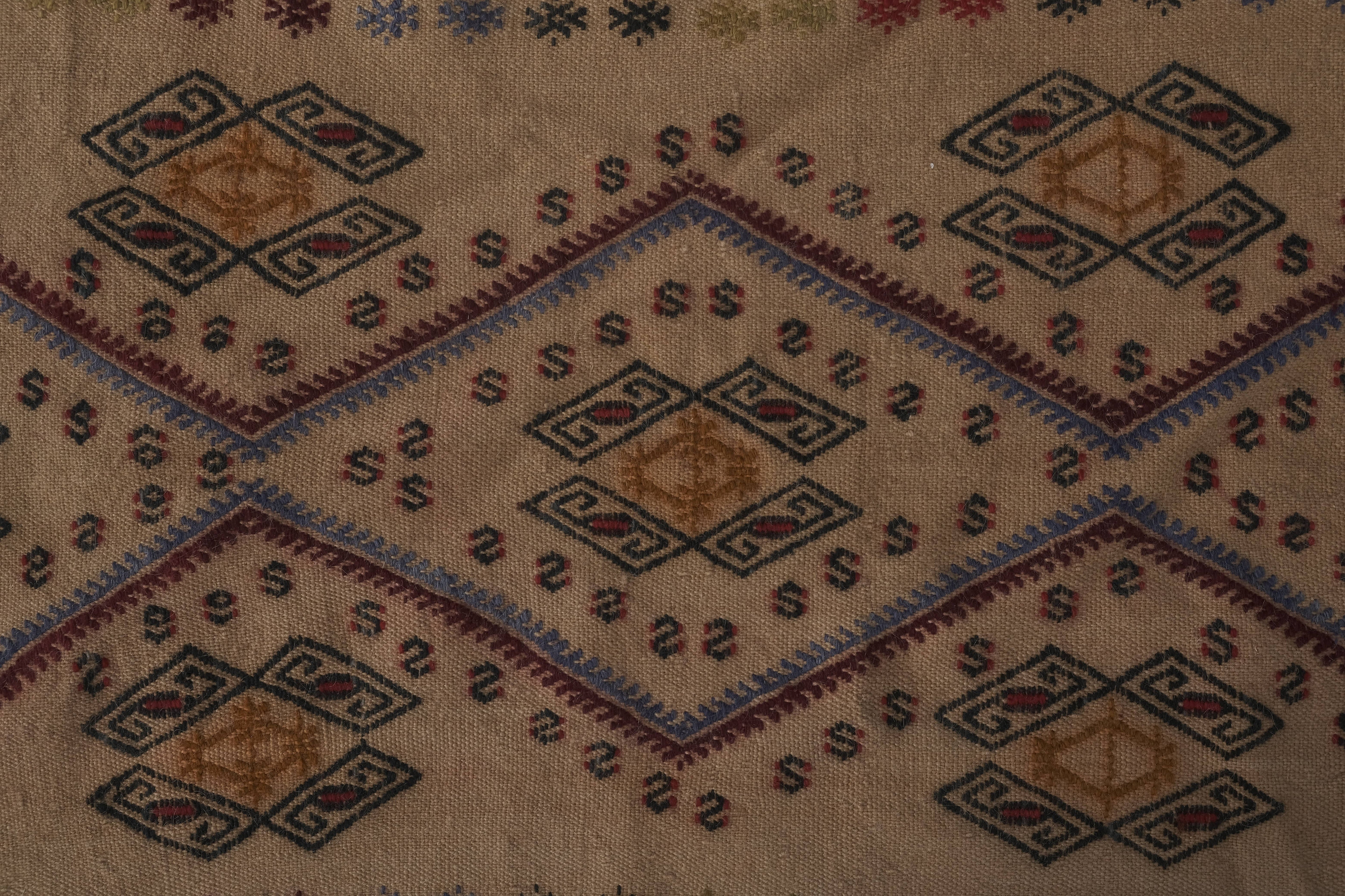 Vintage Turkish Kilim Runner 1'8'' x 14'11''