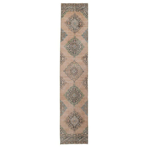 Vintage Turkish Runner Rug 2'7'' x 13'4''