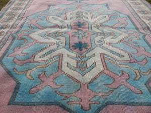 Vintage Oushak Rug 5'2'' x 7'8''