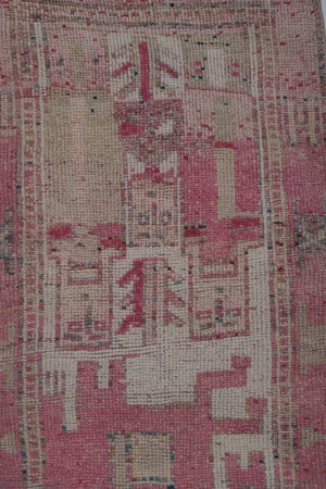 Vintage Kurdish Runner Rug 3'3'' x 10'10''