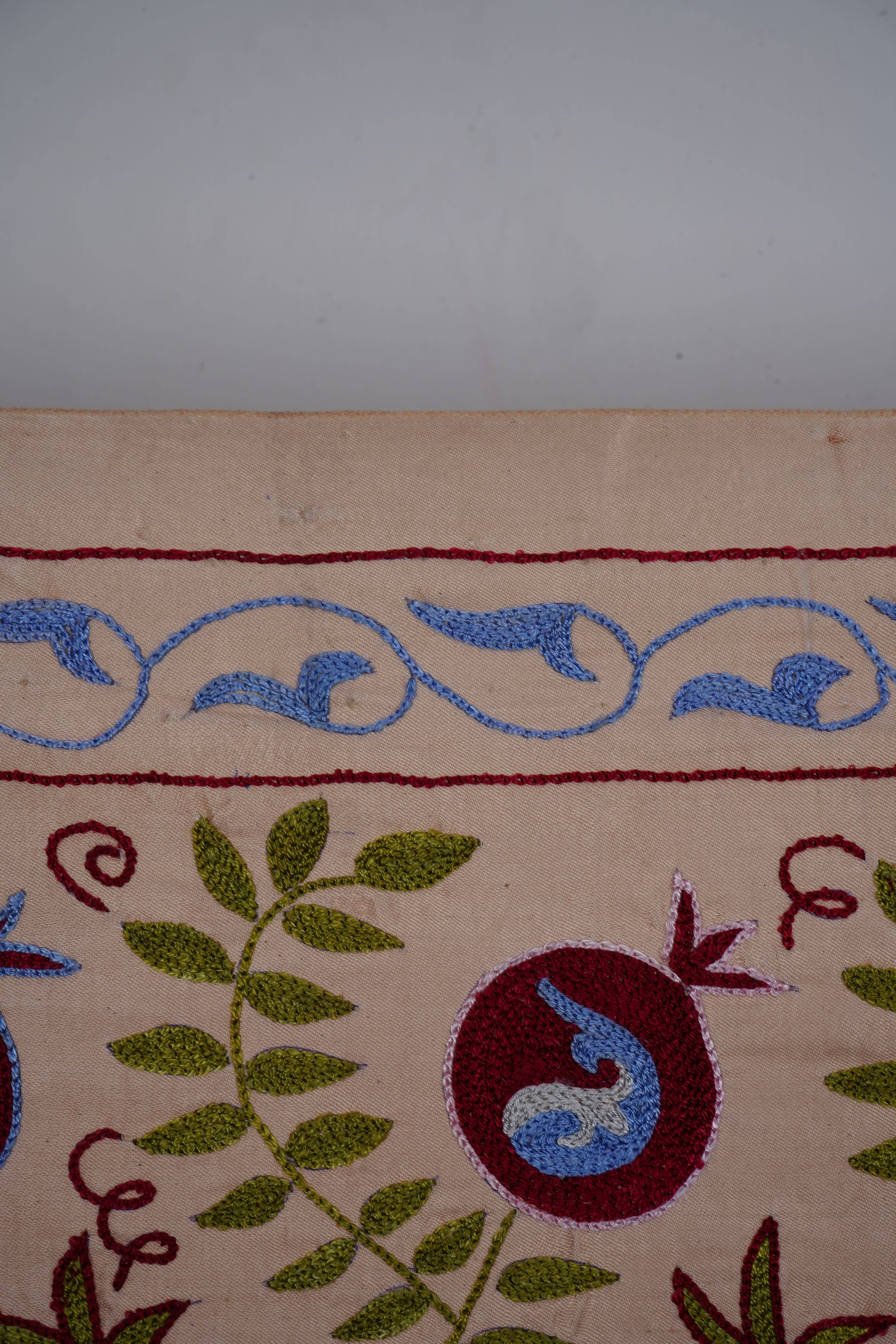 Hand-Embroidered Suzani Runner 1'9'' x 6'3''